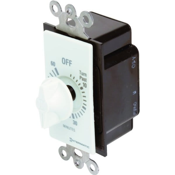 Intermatic 60 Minute Spring-Wound Countdown Wall Timer (White)