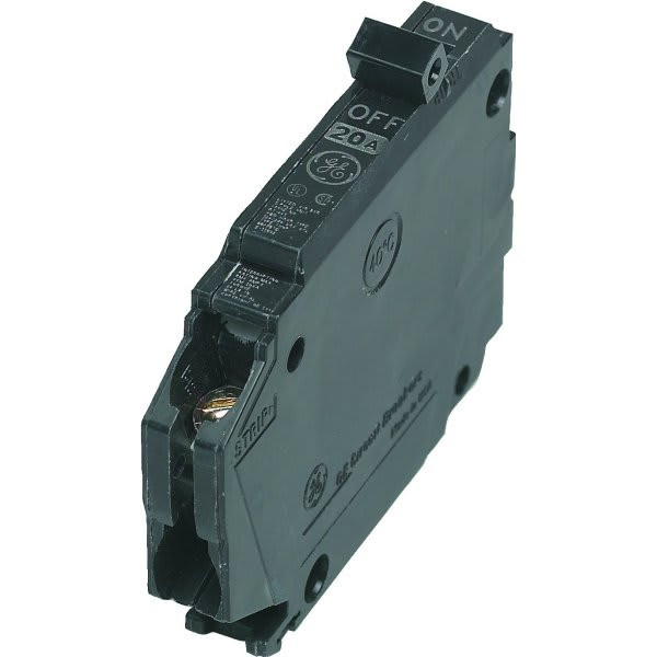 GE 20 Amp 120/240 Volt 1-Pole Thin Circuit Breaker