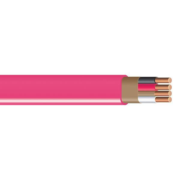 Southwire 10/3 Solid Romex Sim Pull Cu Nm-B With G Wire, Pink, 250 Ft.