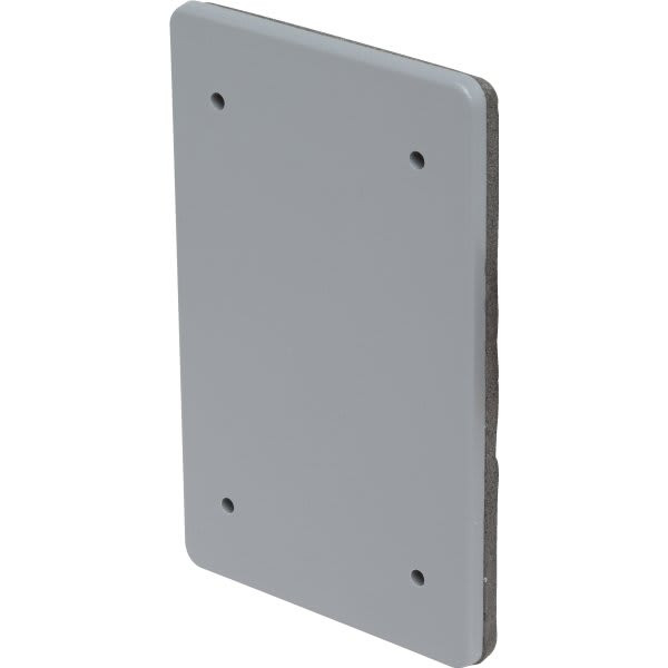 Taymac 1-Gang Plastic Blank Weatherproof Cover (Gray)