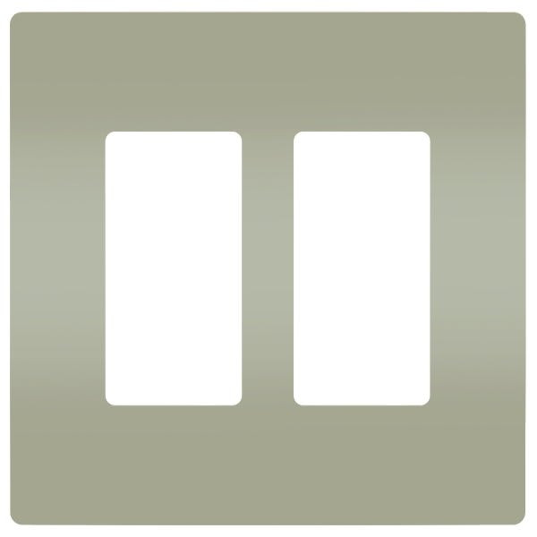 Legrand 2-Gang Jumbo Size Decorator Wall Plate (Nickel)