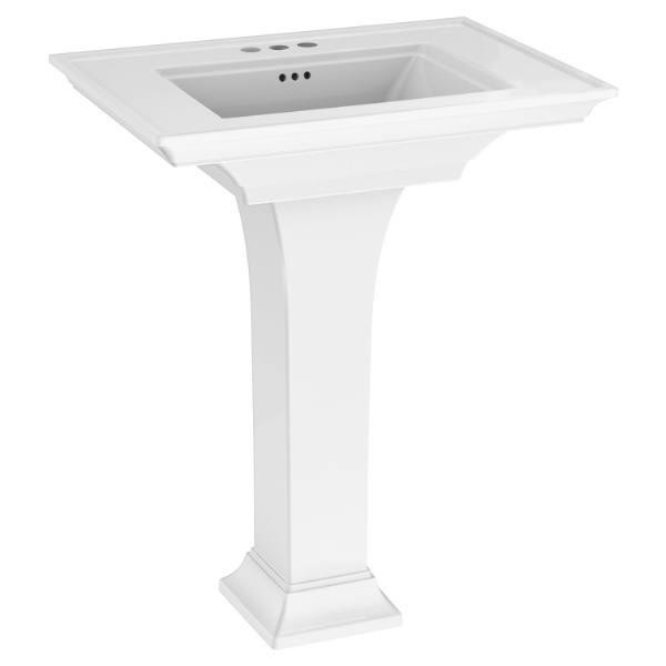 American Standard Town Square S Ped Lav 4" Ctr Combo
