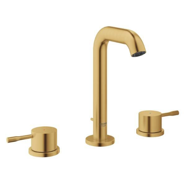 Grohe Essence 2-Handle Low-Arc Bathroom Faucet In Brushed Cool Sunrise