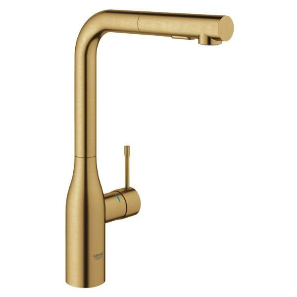 Grohe Essence New Ohm Sink L-Spout Dual Spray In Brushed Cool Sunrise