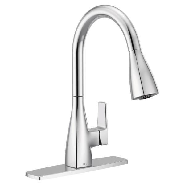 Cleveland Faucet Group Slate 1h Kitchen Pull Down Faucet Chrome