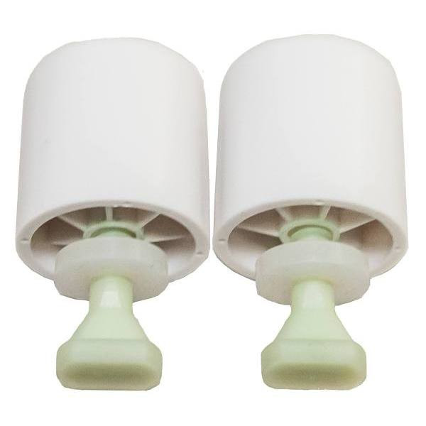 Toilet Master Tool-Free Toilet Bolt And Cap, 6 Packs Of 2 White, Package Of 12