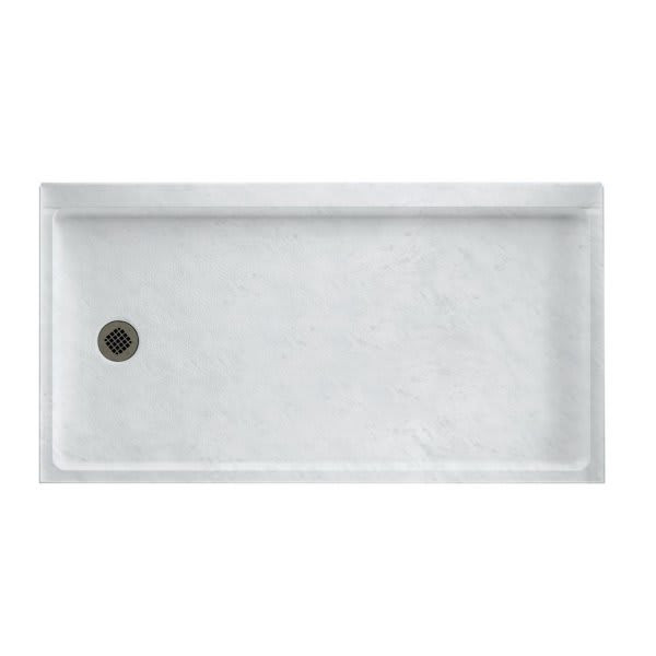 Swan Ice Solid Surface Barrier Free Left Hand Shower Floor 30" X 60"