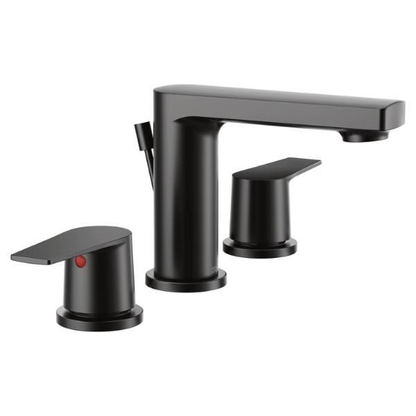 Cleveland Faucet Group Slate 2-Handle Widespread Bathroom Faucet In Matte Black