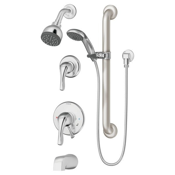 Symmons Origins Tub/Shower/Hand Shower Trim Only, 1.5 Gpm, Polished Chrome