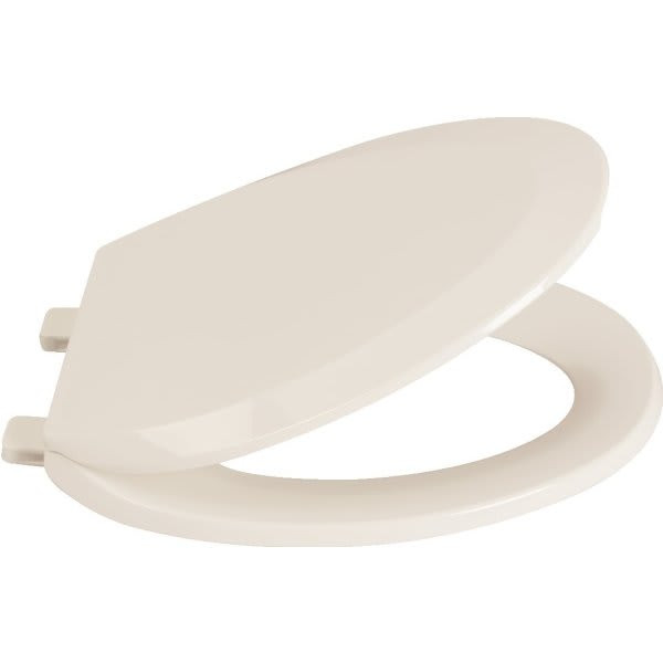 Seasons Plastic Elongated Closed-Front Slow Close Quick-Release Toilet Seat In Bone