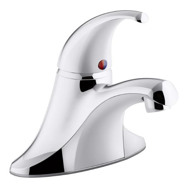 Kohler Coralais Centerset Bathroom Sink Faucet Vandal-Resistant Aerator