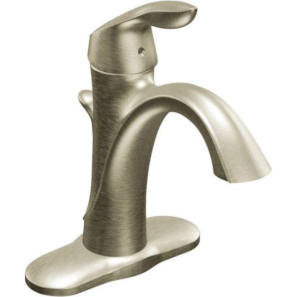 Moen Eva Lavatory Faucet Brushed Nickel Single Handle