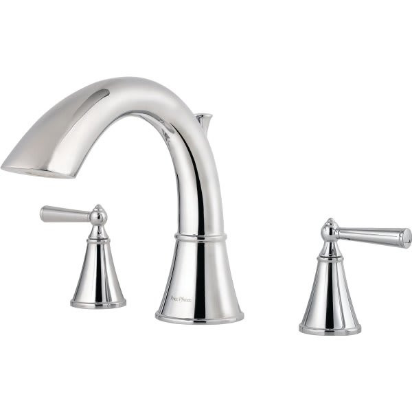 Pfister Saxton Roman Tub Trim, 18 Gpm, 2-Handles, Polished Chrome