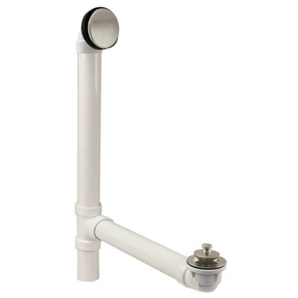 Westbrass Illusionary Overflow 12in And 4in Sch. 40 Pvc Bath Waste