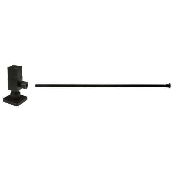 Westbrass D105qst-12 Brass Toilet Kit 1/4-Turn Square Angle Stop