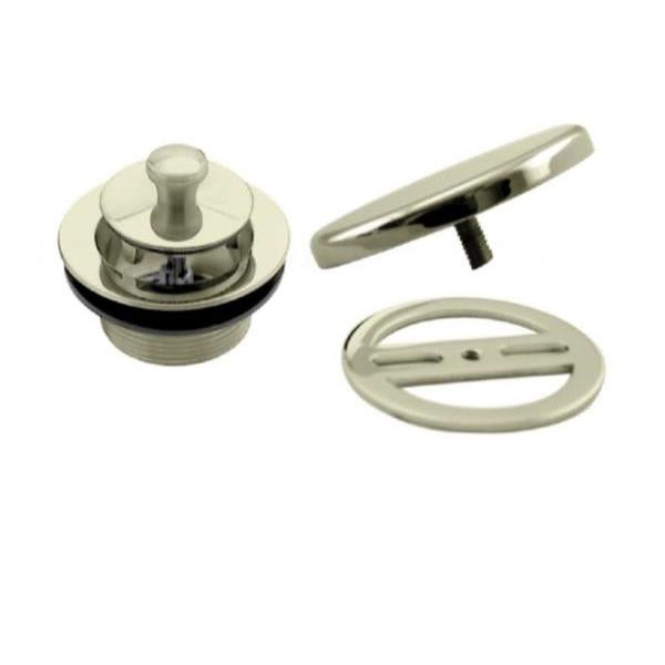 Westbrass Twist And Close Universal Tub Trim Floating Faceplate, Polished Brass