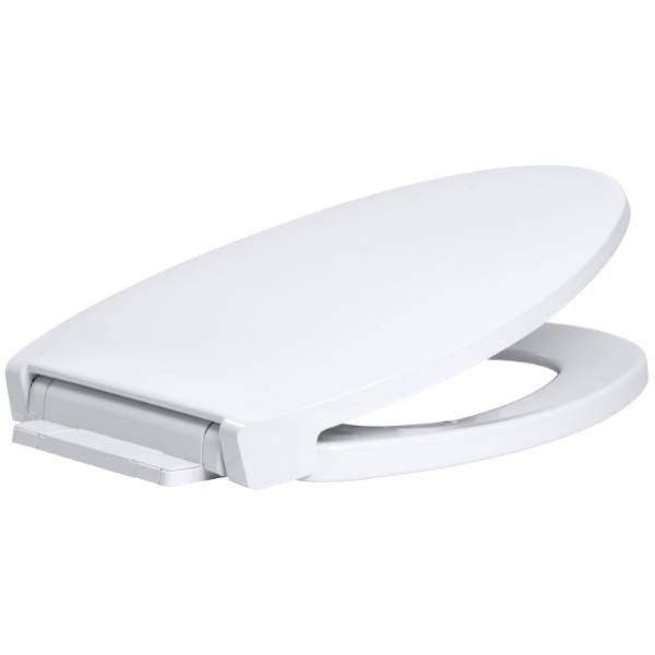 Centoco Luxury Closed Front Elongated Toilet Seat (Crane White)