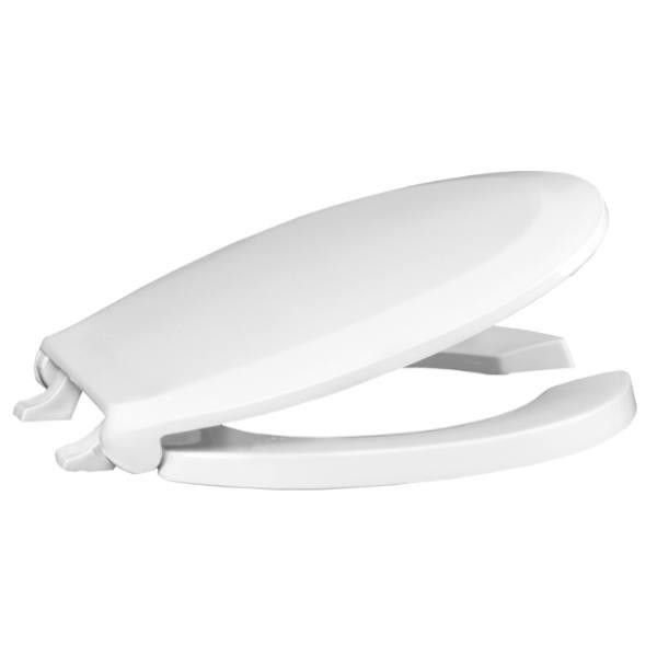 Centoco Round Open Front With Cover Commercial Toilet Seat Featuring Fast-N-Lock