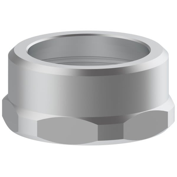 Seasons Zinc Bonnet Nut, Unfinished, Package Of 10