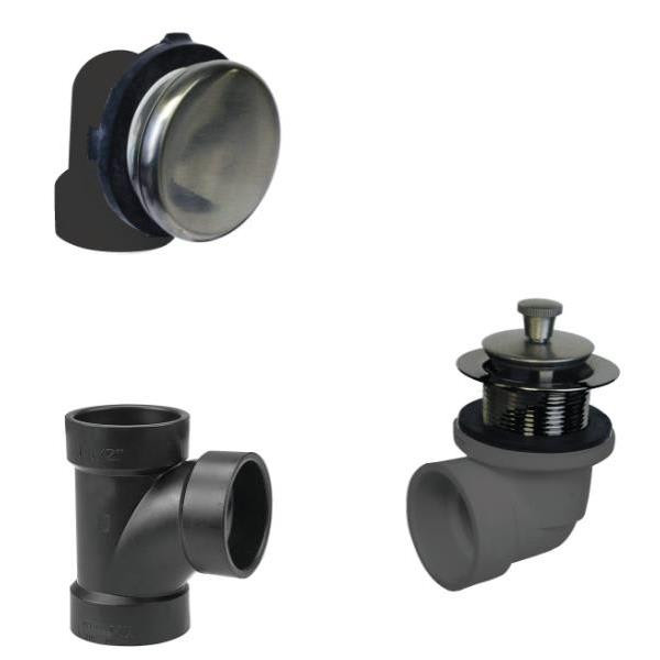 Westbrass Illusionary Overflow Sch 40 Abs Plumbers Pack With Lift & Turn Drain