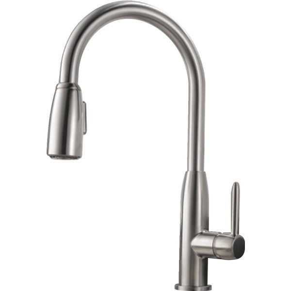 Peerless Apex Single Handle Kitchen Faucet, Pull-Down, Stainless Steel