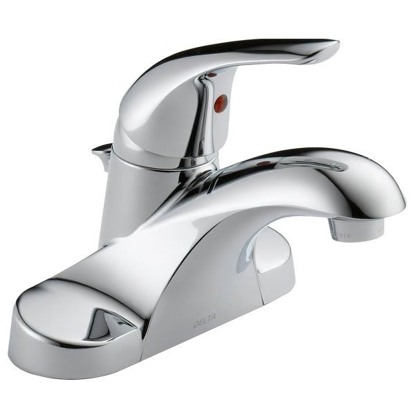 Delta Foundations 4 In. Centerset Single-Handle Bathroom Faucet In Chrome
