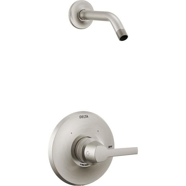 Delta Galeon 14 Series Shower Trim, Less Showerhead In Lumicoat Stainless Steel