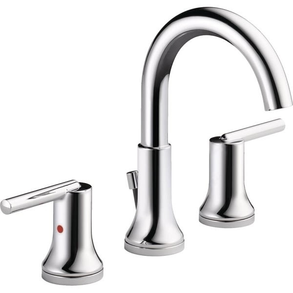 Delta Trinsic Two Handle Widespread Bathroom Faucet In Chrome