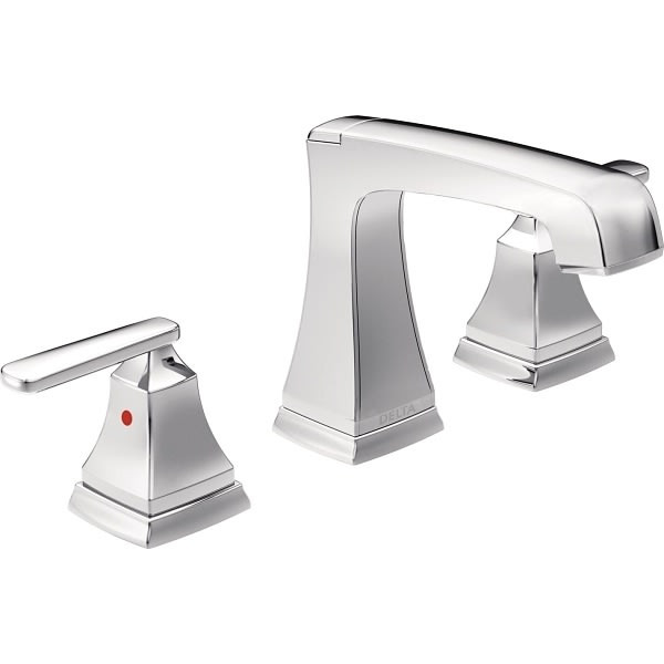 Delta Ashlyn Two Handle Widespread Bathroom Faucet With Ez Anchor In Chrome