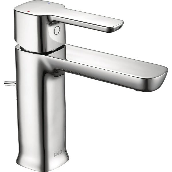 Delta Modern Project-Pack Bathroom Faucet, Matching Drain Assembly, Chrome