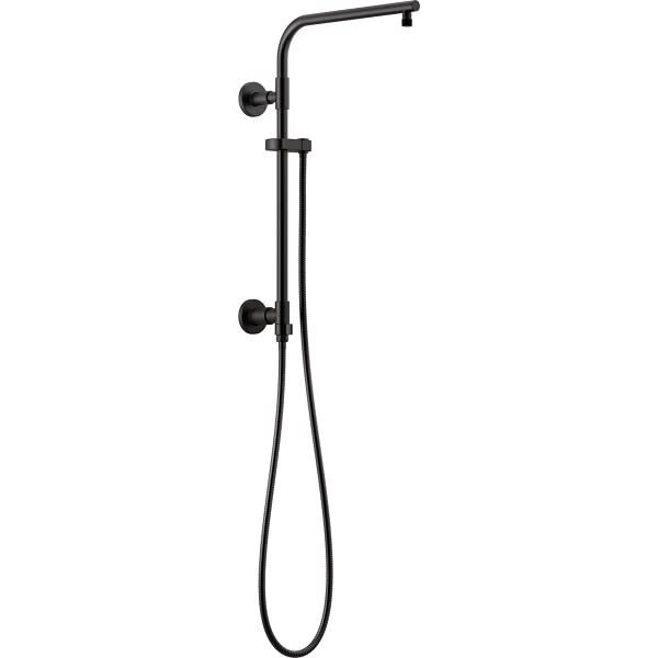 Delta 18 Inch Round Shower Column In Matte Black