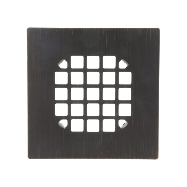 Danco 4-1/4" Square Snap-In Shower Drain Cover In Oil Rubbed Bronze