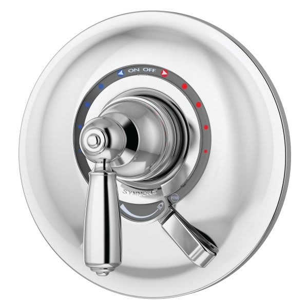 Symmons Allura Valve Trim In Chrome Lever Handle, Integral Volume Control Handle