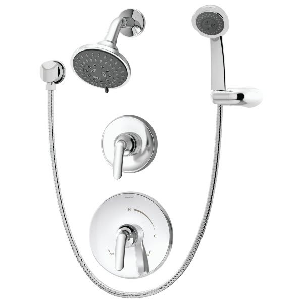 Symmons Elm Shower/Hand Shower Trim In Chrome, 3-Function Hand Shower