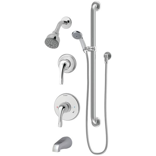 Symmons Origins Tub/Shower/Hand Shower System, 2.5 Gpm, Chrome