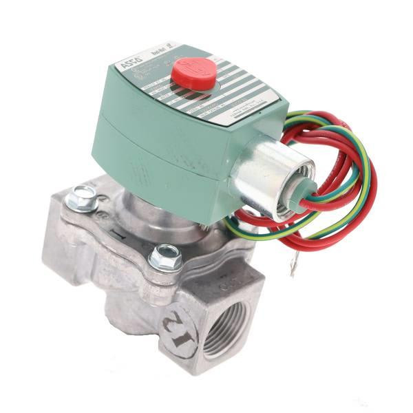 Asco Valve Solenoid 2 Way Normally Closed 3/4" Npt 120vac 9.5 Cv 0-2 Psi