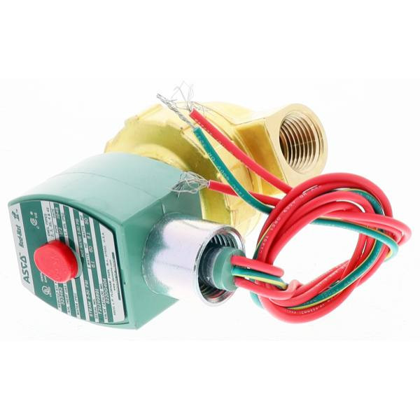 Asco 2 Way Closed 1/2" Npt 120vac 4.7 Cv 5-50psi Steam 5-150psi Hot Water