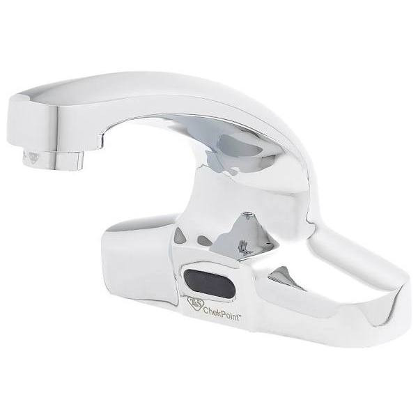T & S Chekpoint Sensor Faucet, 0.5 Gpm, 4.062" Spout, 4" Center, Polished Chrome