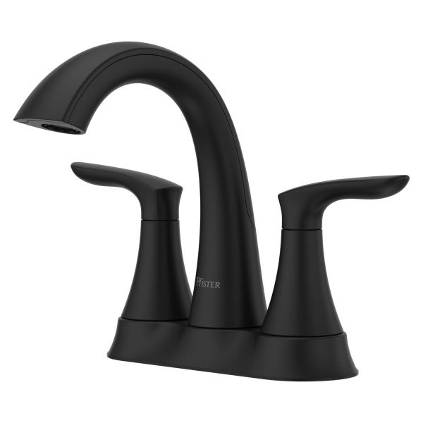 Pfister Weller 2-Handle 4" Centerset Bathroom Faucet Matte Black