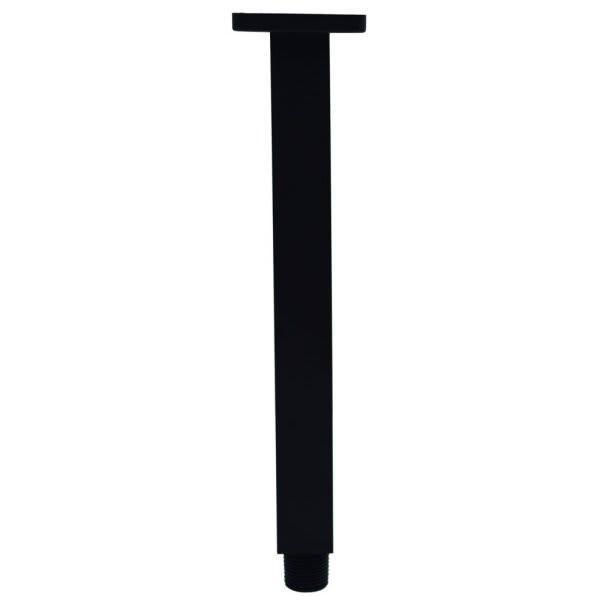 Westbrass 1/2 " Ips X 9 " Square Ceiling Shower Arm And Flange Matte Black