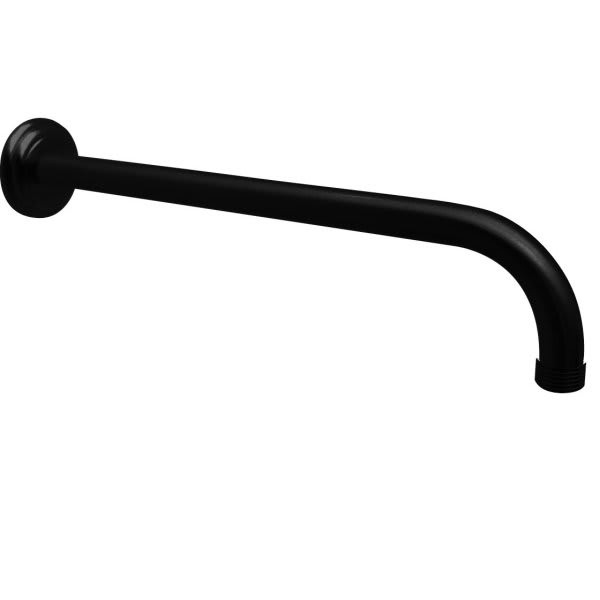Westbrass 1/2 " X 10 " 90 Degree Rain Shower Arm With Flange In Matte Black