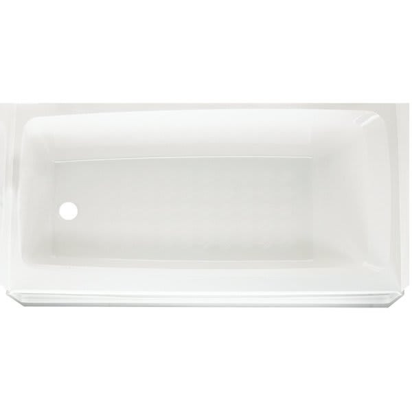 Swan 60 In. Fiberglass Left Drain Rectangular Alcove Bathtub (White)