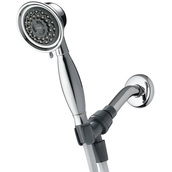 Waterpik 3-Spray 3.3" Single Wall Mount Low Flow Handheld Shower Head In Chrome