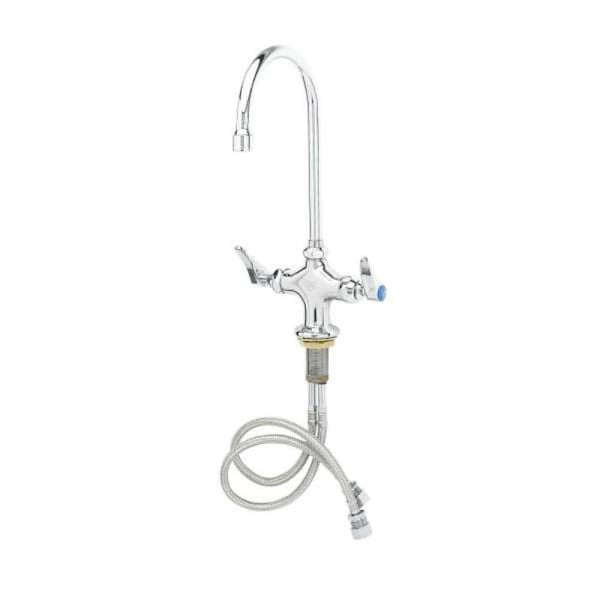 T&s Two Handle Standard Kitchen Faucet Chrome