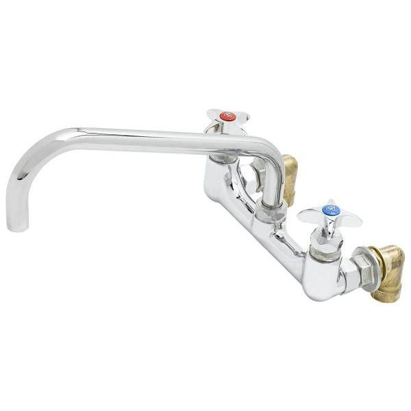 T&S Big-Flo Wall-Mounted Potfiller/Mixing Faucet (Polished Chrome)