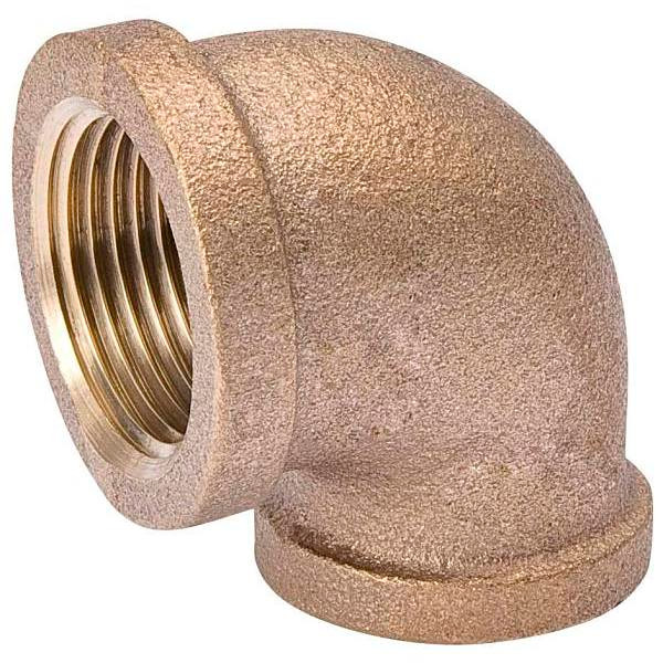 Southland 90° Red Brass Reducing Elbow, 1/2 X 3/8", 125 Psi, No Lead Compliant