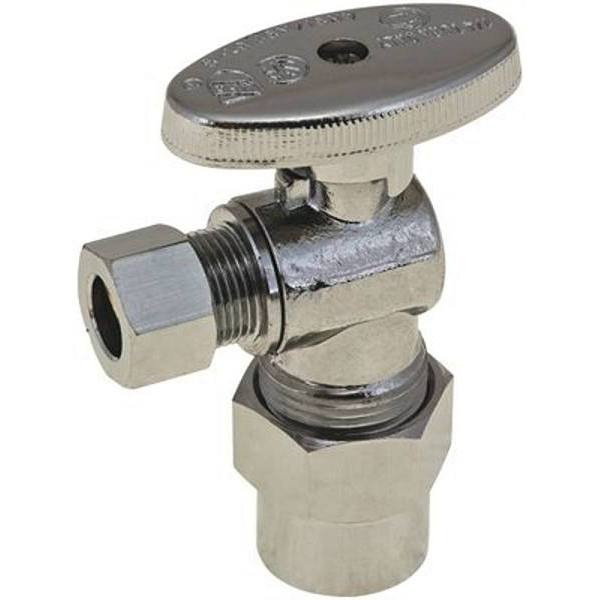Premier 1/4" Turn Angle Stop, 1/2" Cpvc X 3/8 In Compression, Lead Free