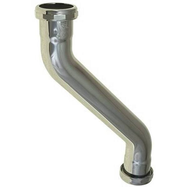 Premier 1-1/2 In X 11-1/2 In Brass Offset Tailpiece, Chrome, 22-Gauge