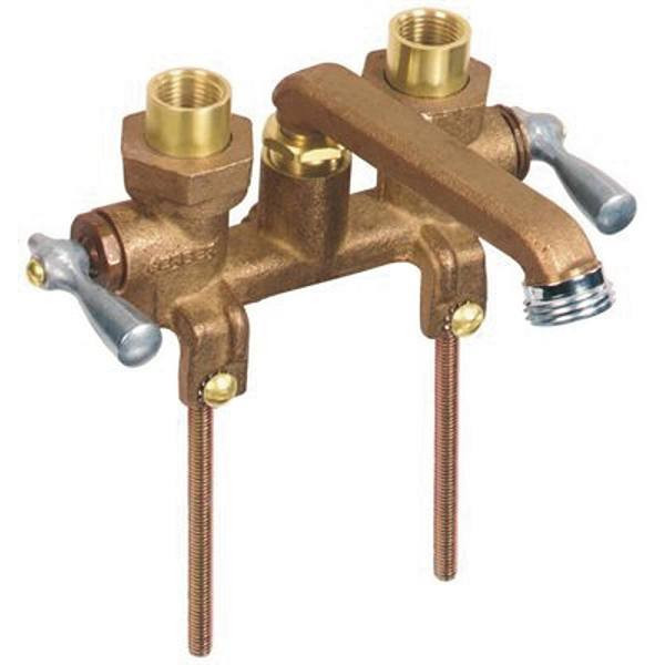 Gerber Classics 4 In 2-Handle Laundry Faucet In Rough Brass