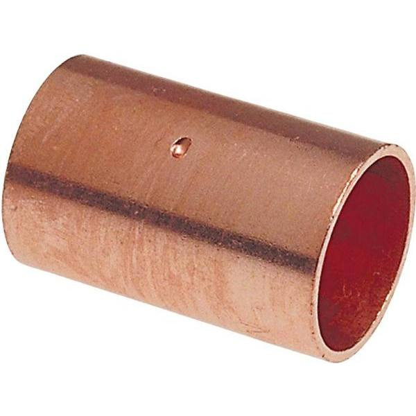 Nibco 5/8" Wrot Copper C X C Coupling With Dimpled Tube Stop, Package Of 20